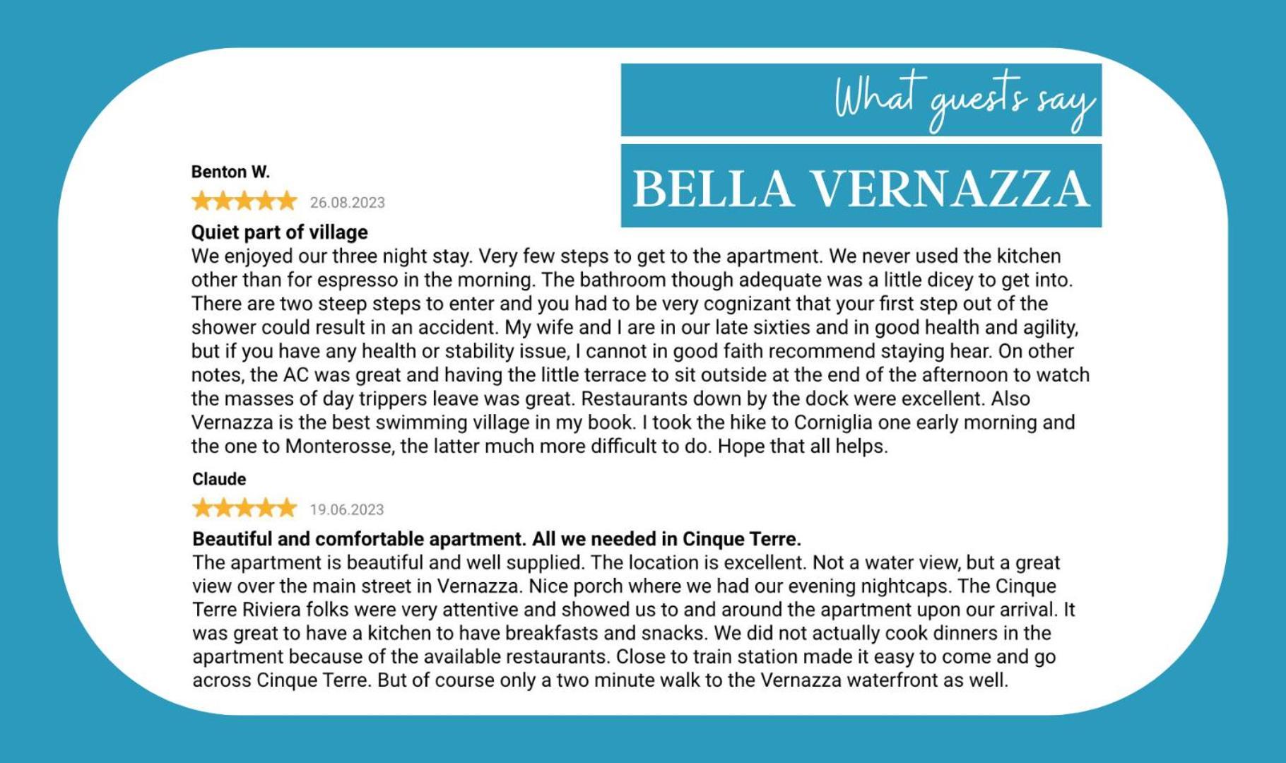 Bella Vernazza Daire Dış mekan fotoğraf